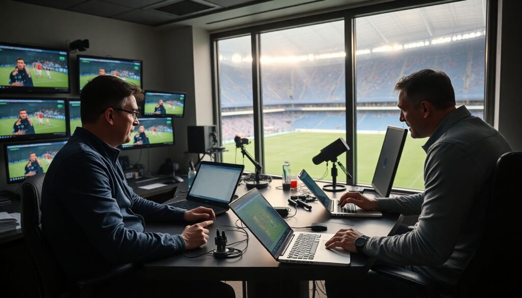 Расшифровка пресс-конференций после матчей - иллюстрация