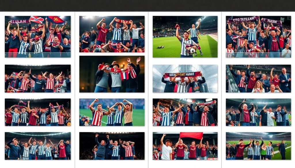 Свежие кадры с фанатскими трибунами на аренах - иллюстрация