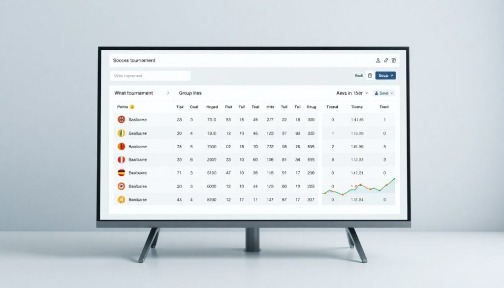 Результаты по каждой группе турнира в реальном времени - иллюстрация