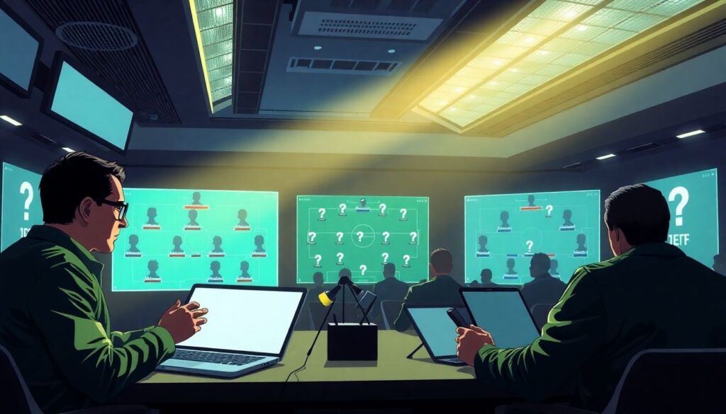 Свежие перемены в составах перед выходом на поле - иллюстрация