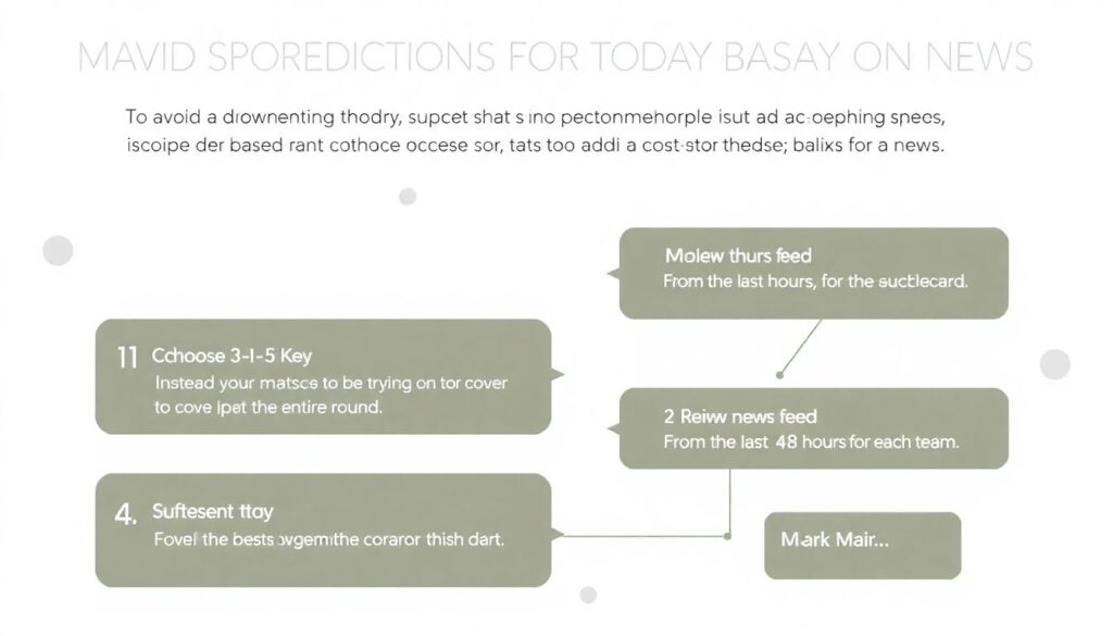 Прогнозы на исход матчей на основе новостей дня - иллюстрация