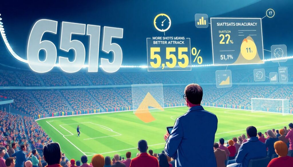 Обзоры по статистике ударов и точности передач - иллюстрация