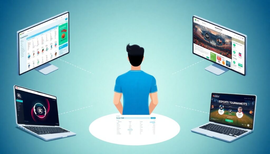 Актуальная карта событий по лигам и турнирам - иллюстрация