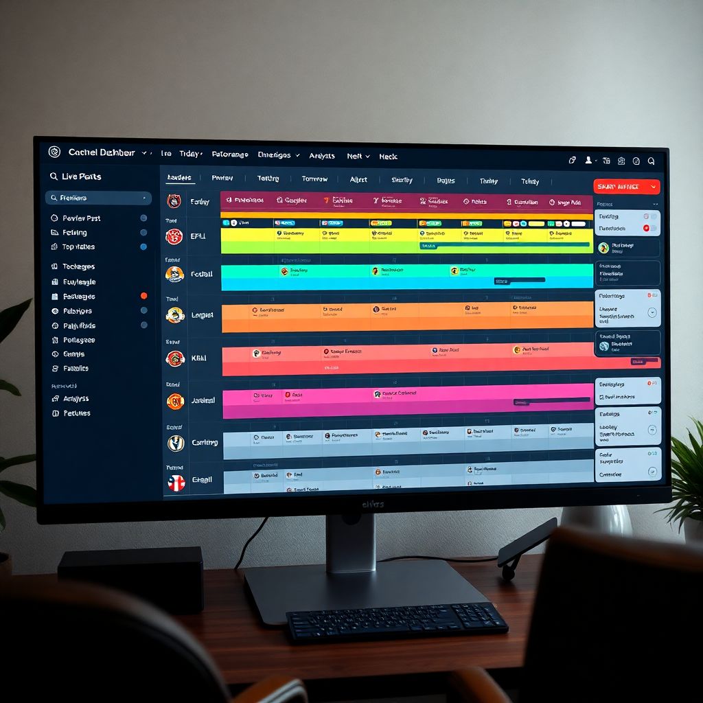 Актуальная карта событий по лигам и турнирам в реальном времени